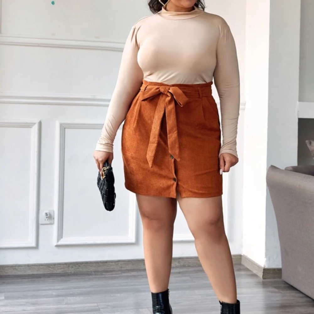 Carmel Frappe skirt